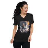 Melody Maker, Rhythm Keeper Unisex Short Sleeve V-Neck T-Shirt - Beyond T-shirts